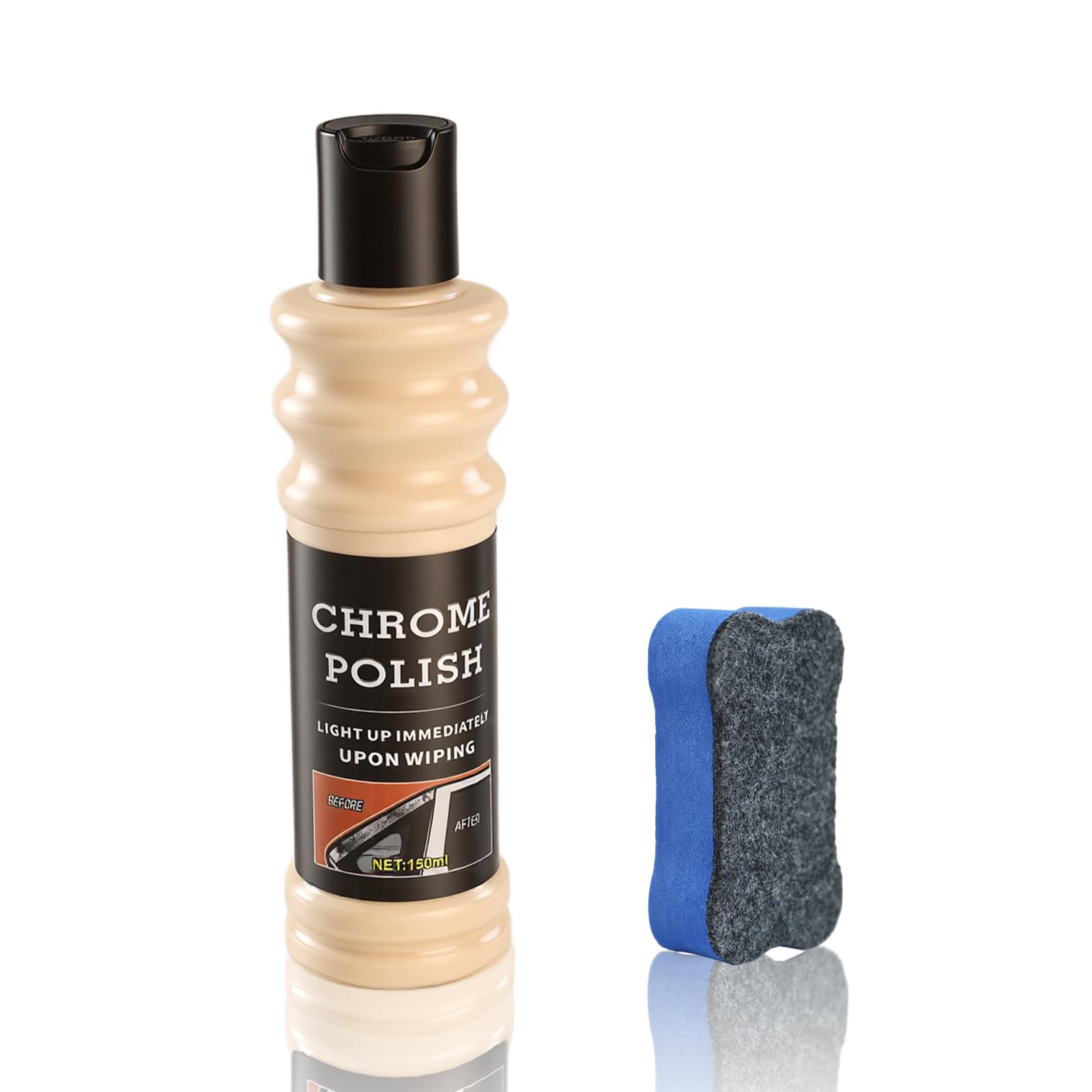 AOVSTOXIC Chrome Cleaner Spray for metal surfaces with showroom shine