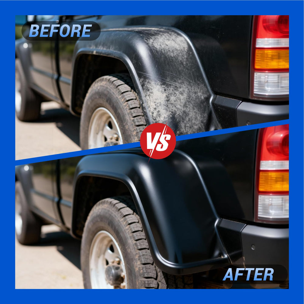 AOVSTOXIC trim restoration application on exterior plastic and rubber