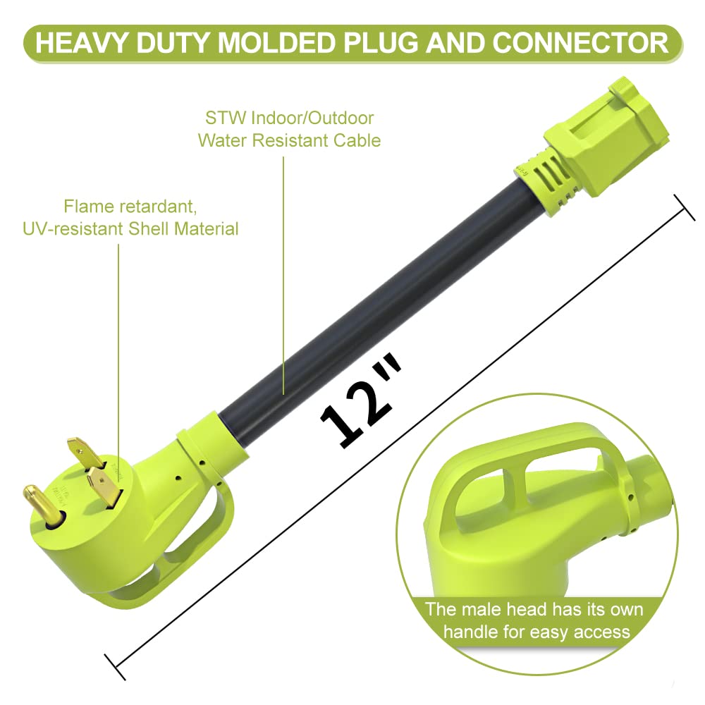 AOWEITOUR 10-gauge cable provides safe 125V RV connection