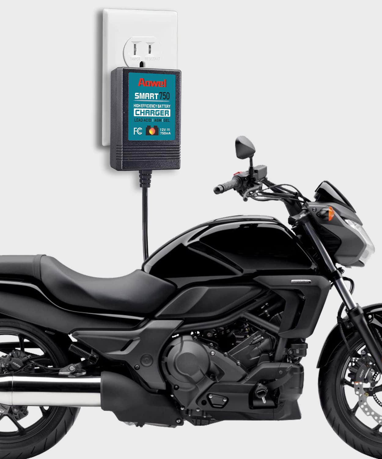 Aowel charger with smart LED indicators displays charge status and diagnostics at a glance.
