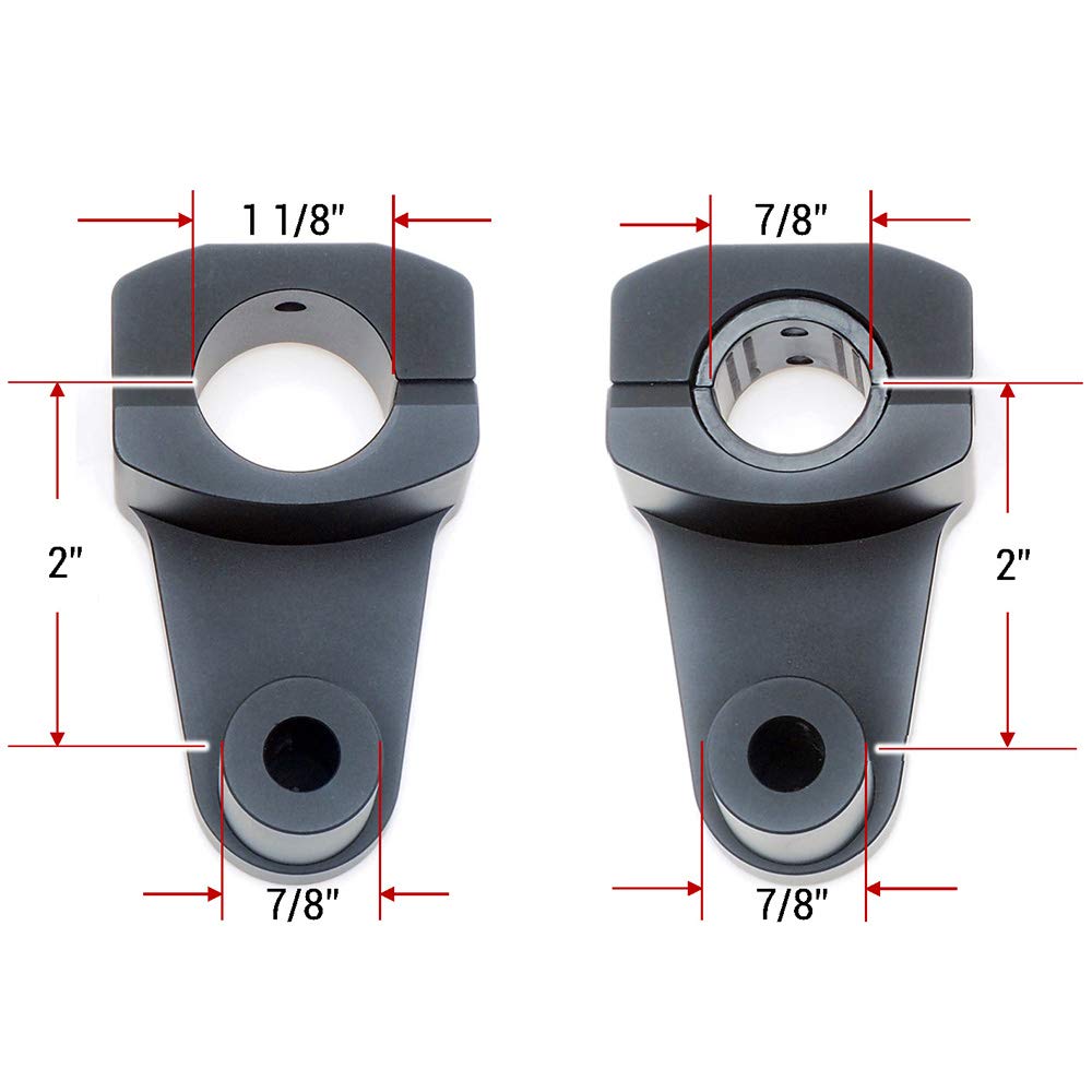 Polymer adapters enable 7/8-inch and 1-1/8-inch handlebars in APE RACING kit