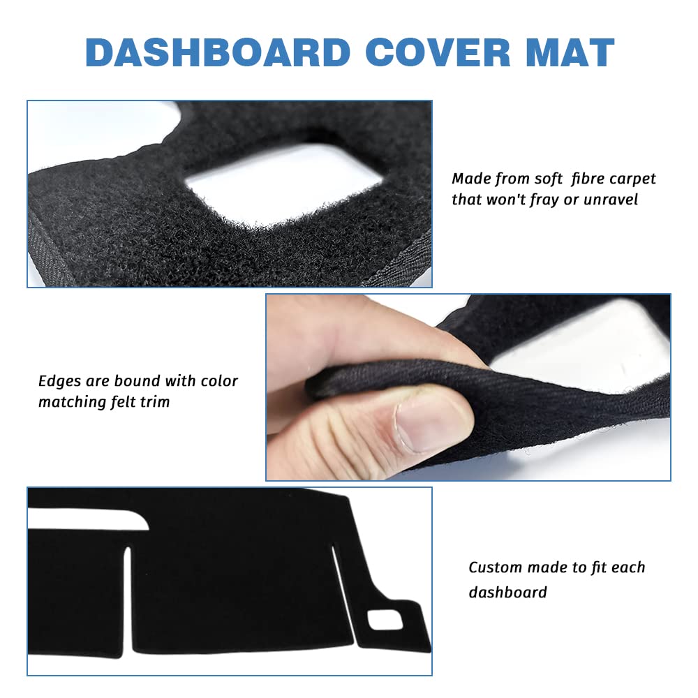 Apeixoto dash cover on Avalanche safeguards the dashboard from sun damage.