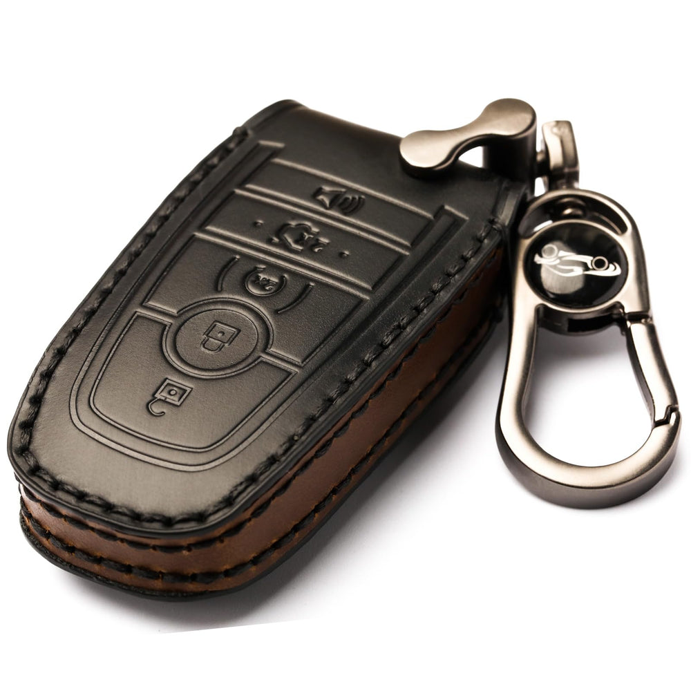 APEKUU Ford key fob cover close-up stitching shows craftsmanship.