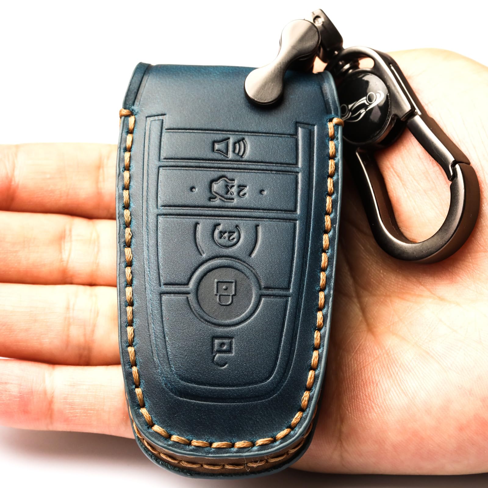 APEKUU Ford Expedition key fob cover, blue, full-coverage protection and style