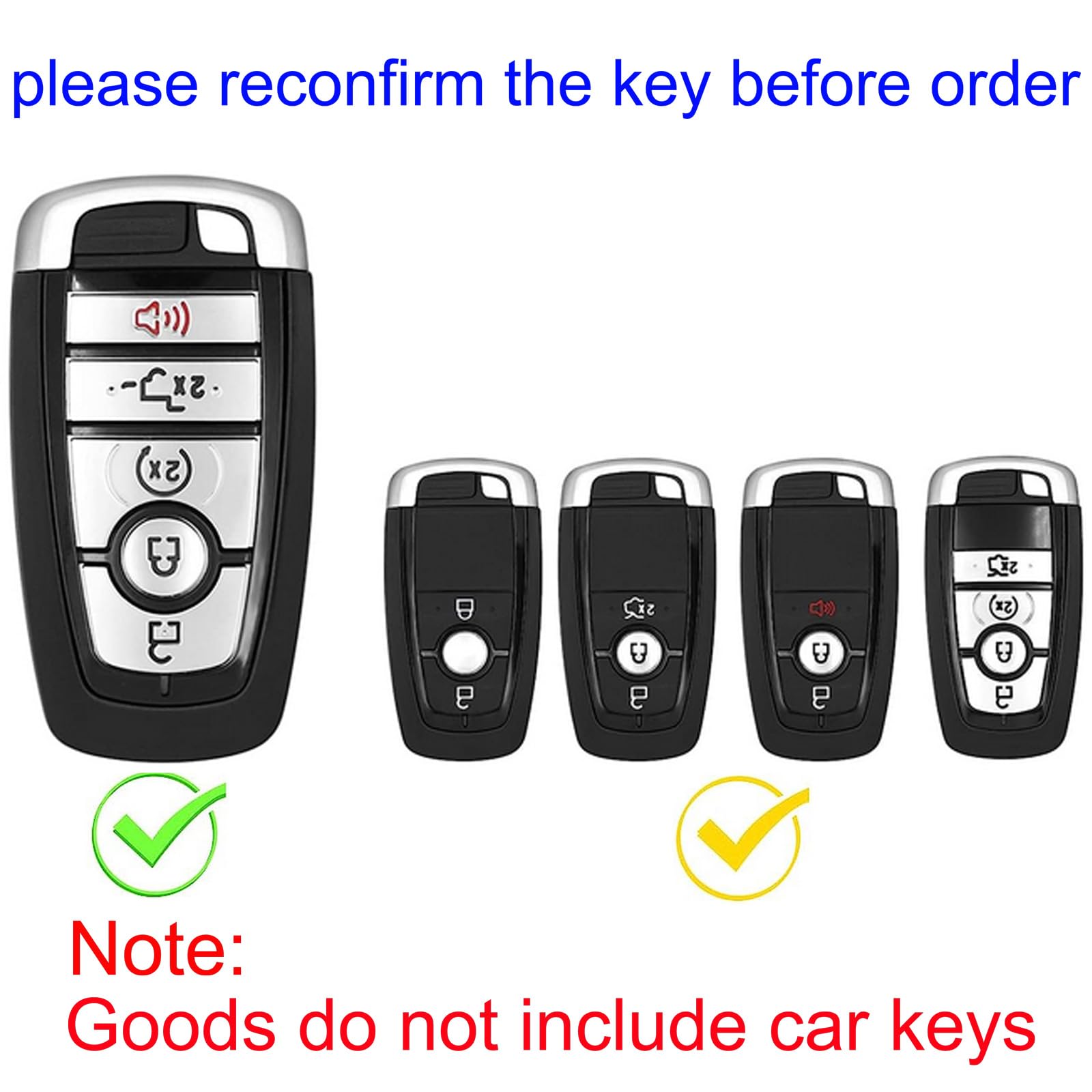 APEKUU Ford Mustang key fob cover, blue, quick identification and protection