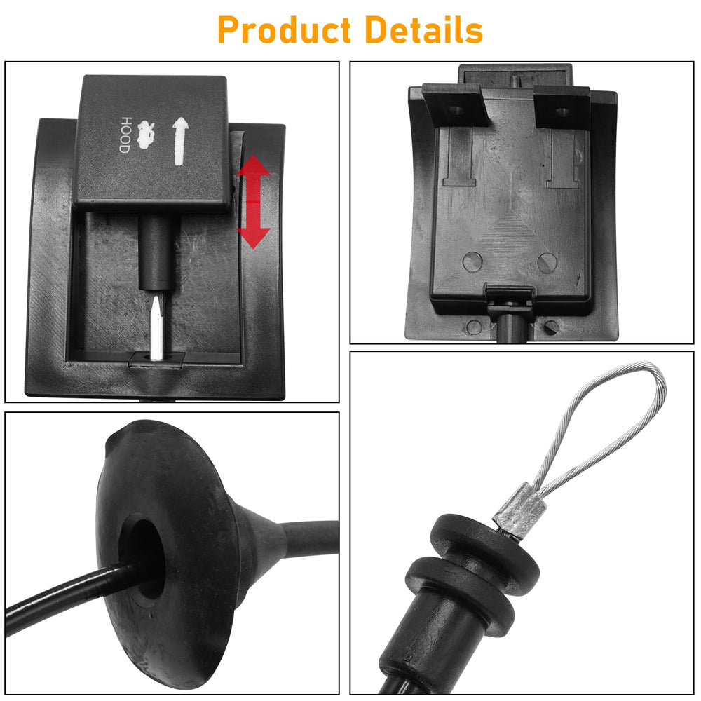 APESER hood release cable fits 1987-1997 Ford vehicles.