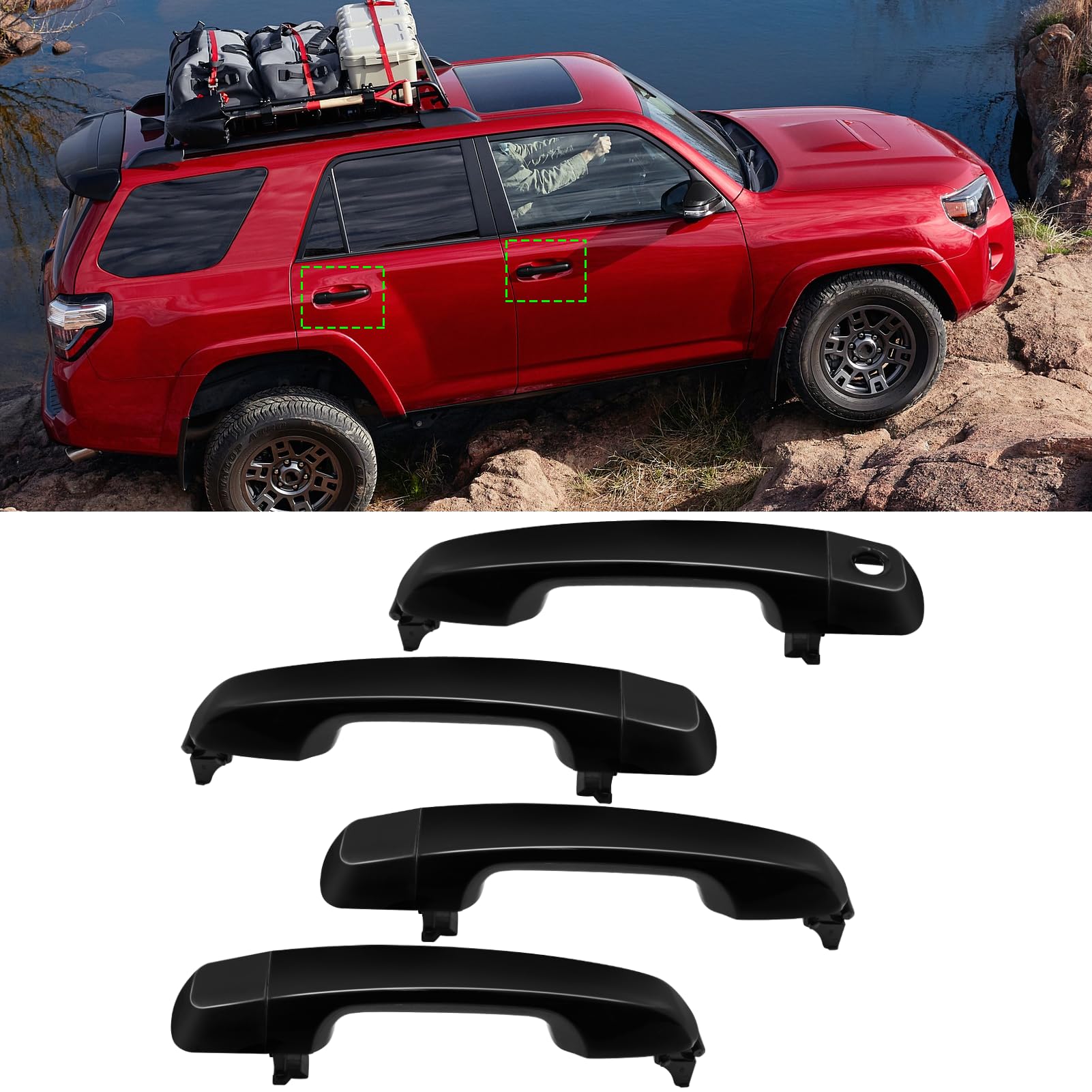 APESER Toyota 4Runner front-left exterior door handle replacement.