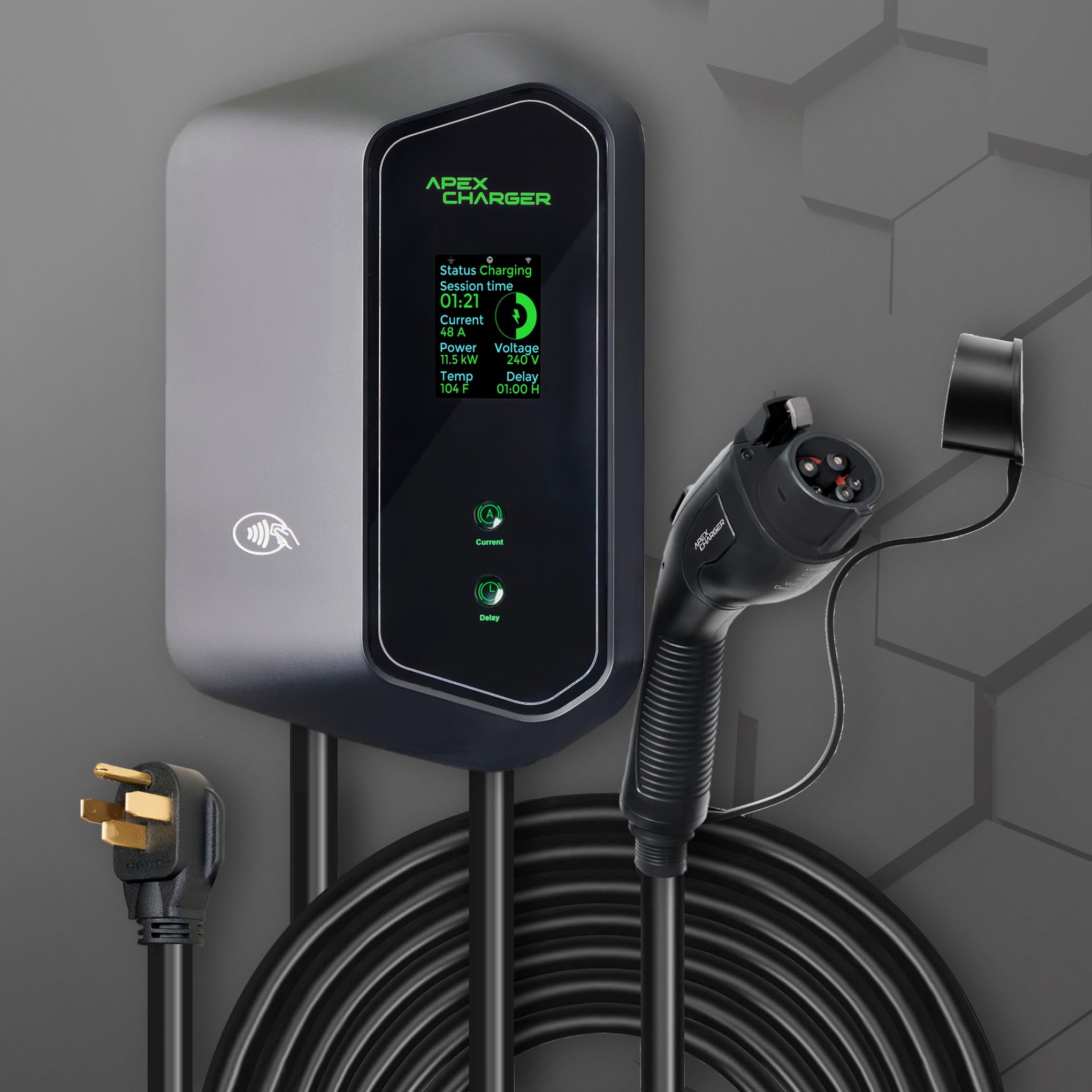 ApexCharger MACH 1 NEMA 14-50 hardwire option for power connection