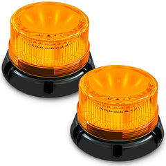 ApexCore amber strobe light on magnetic base for quick truck signaling.