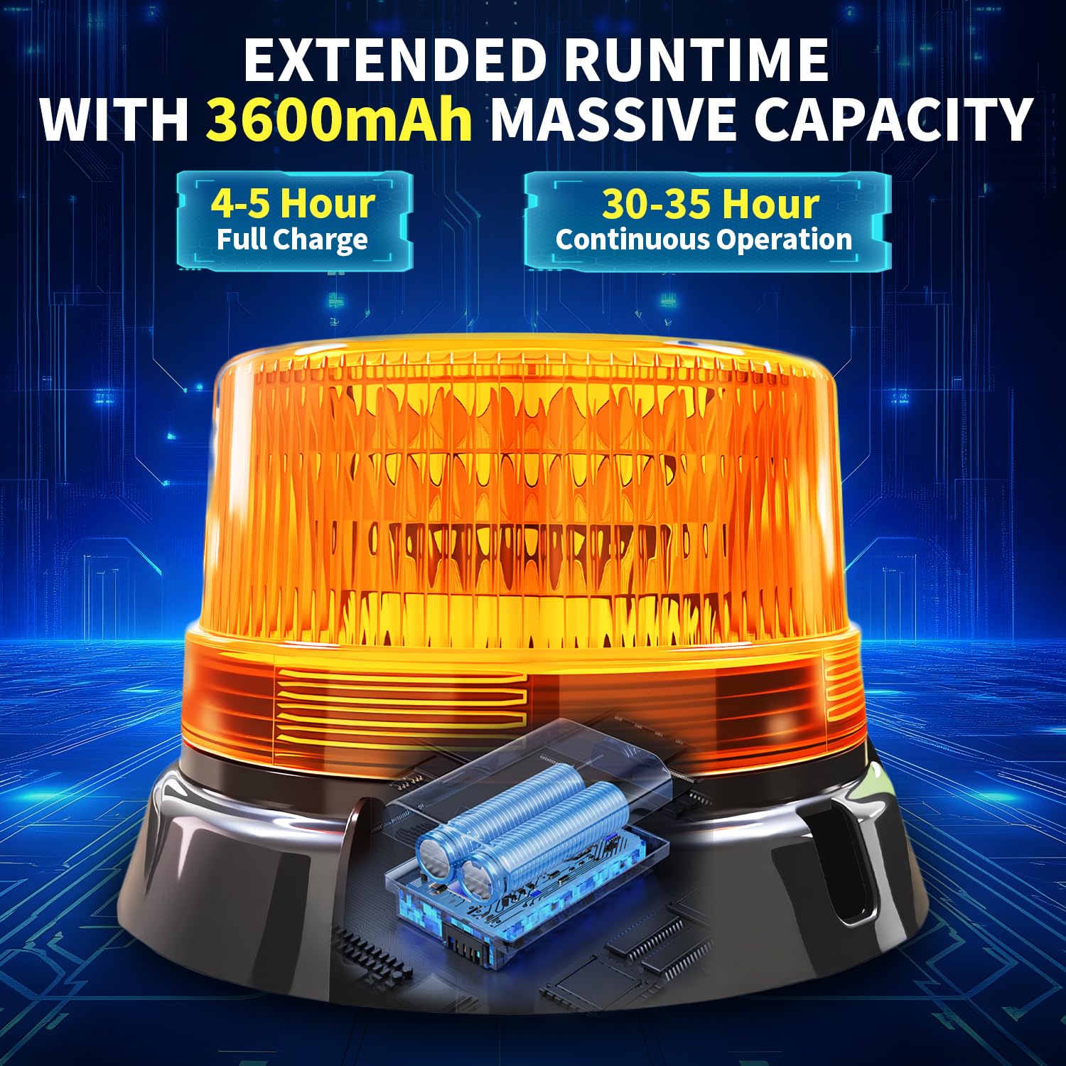 ApexCore rechargeable LED beacon ready for wireless use.