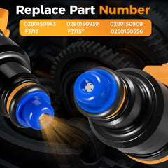 Apexdrive injectors in engine compartment ready for installation.