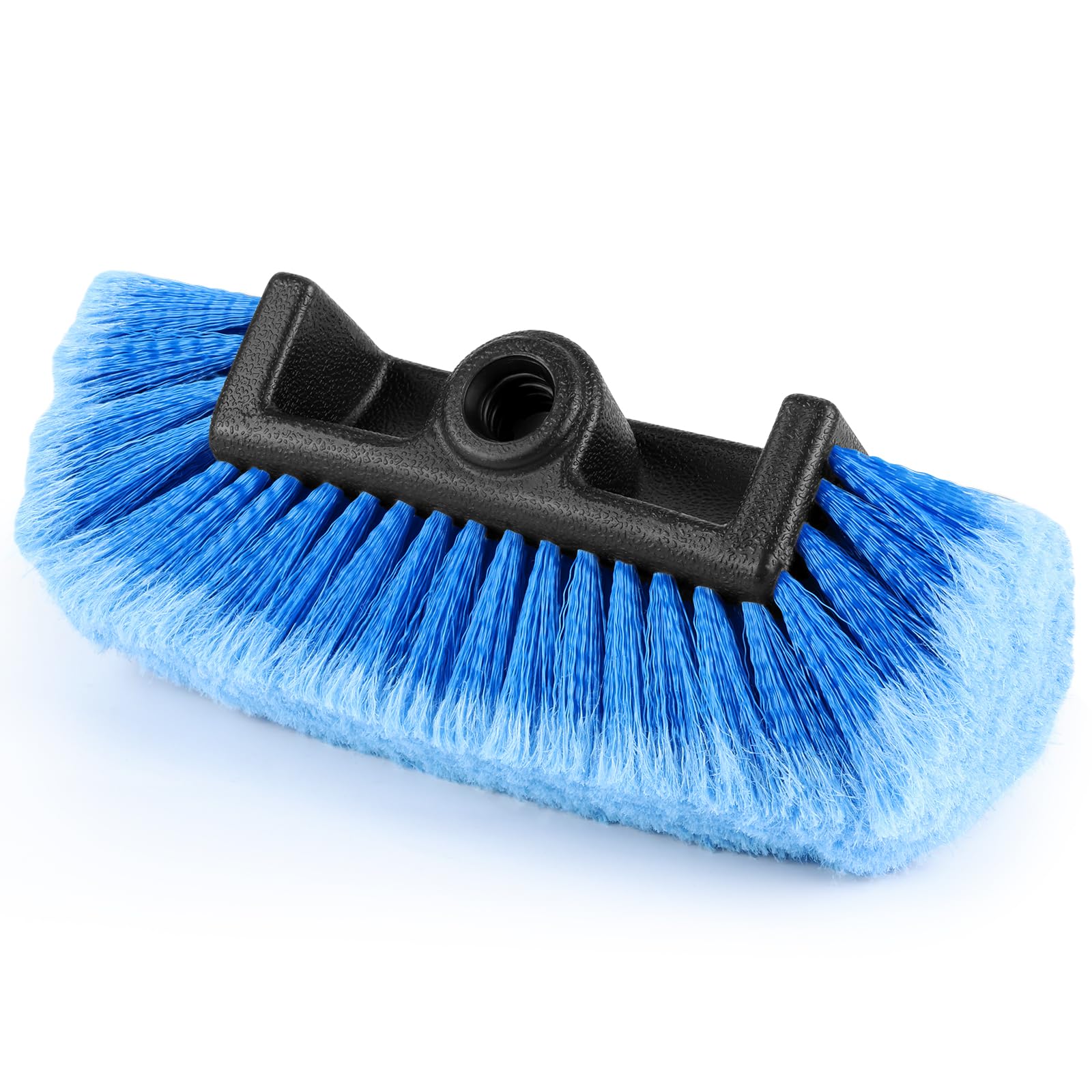 APIFRSUAK 10-inch car wash brush head in blue with soft bristles for gentle cleaning.