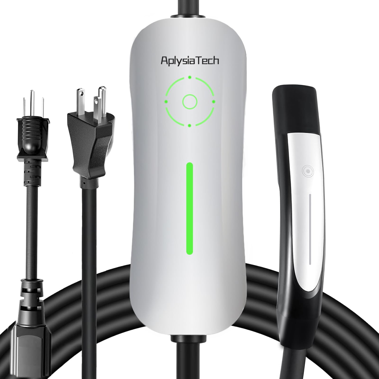AplysiaTech Level 1/2 Tesla charger with 21-foot cable for flexible home charging