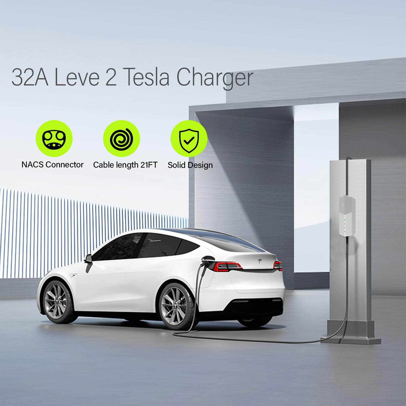AplysiaTech Level 2 Charger copper wiring and safety features ensure stable charging