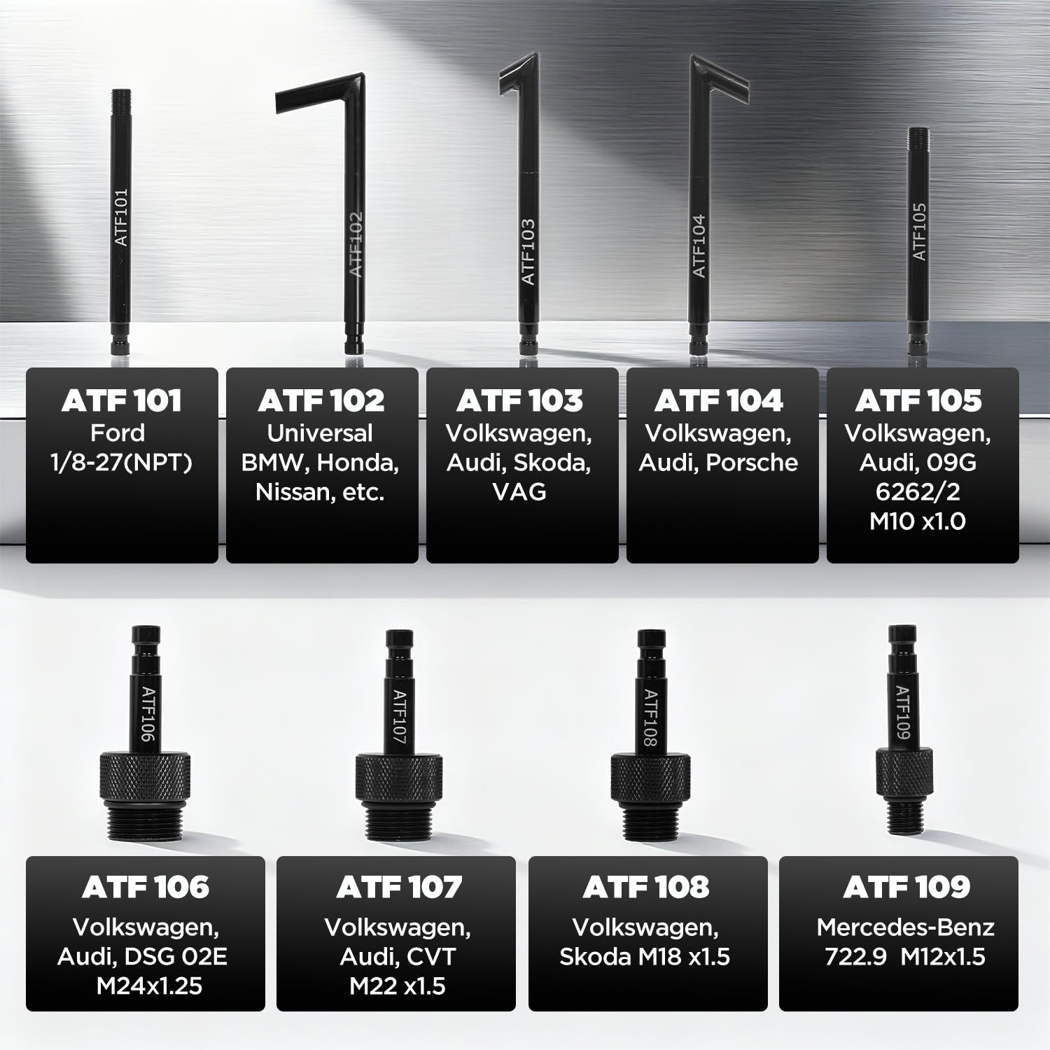 APOWFIX ATF adapter with quick-connect coupler ensures secure, leak-free connections.