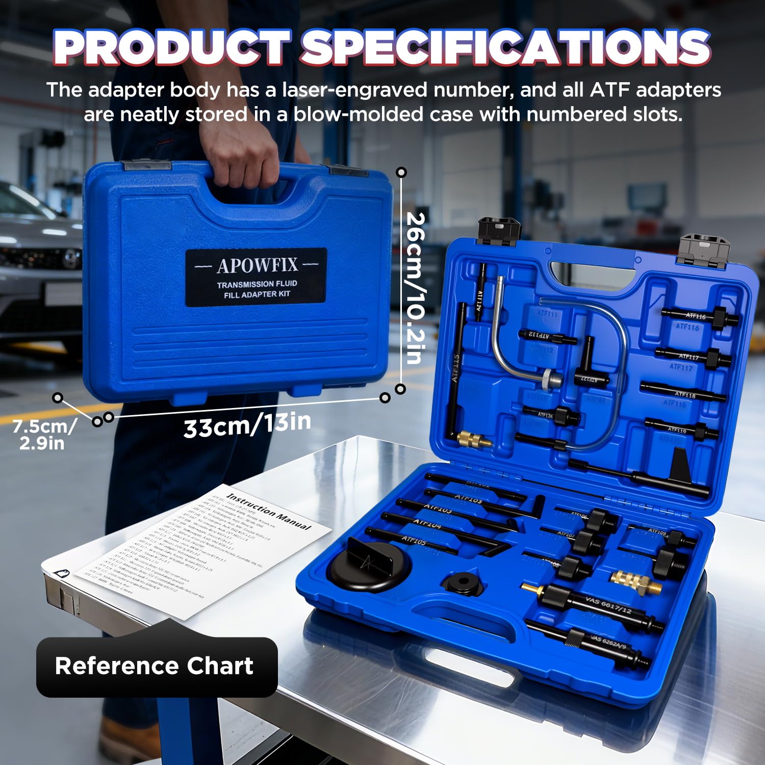 APOWFIX high-quality aluminum construction withstands high pressures during filling.