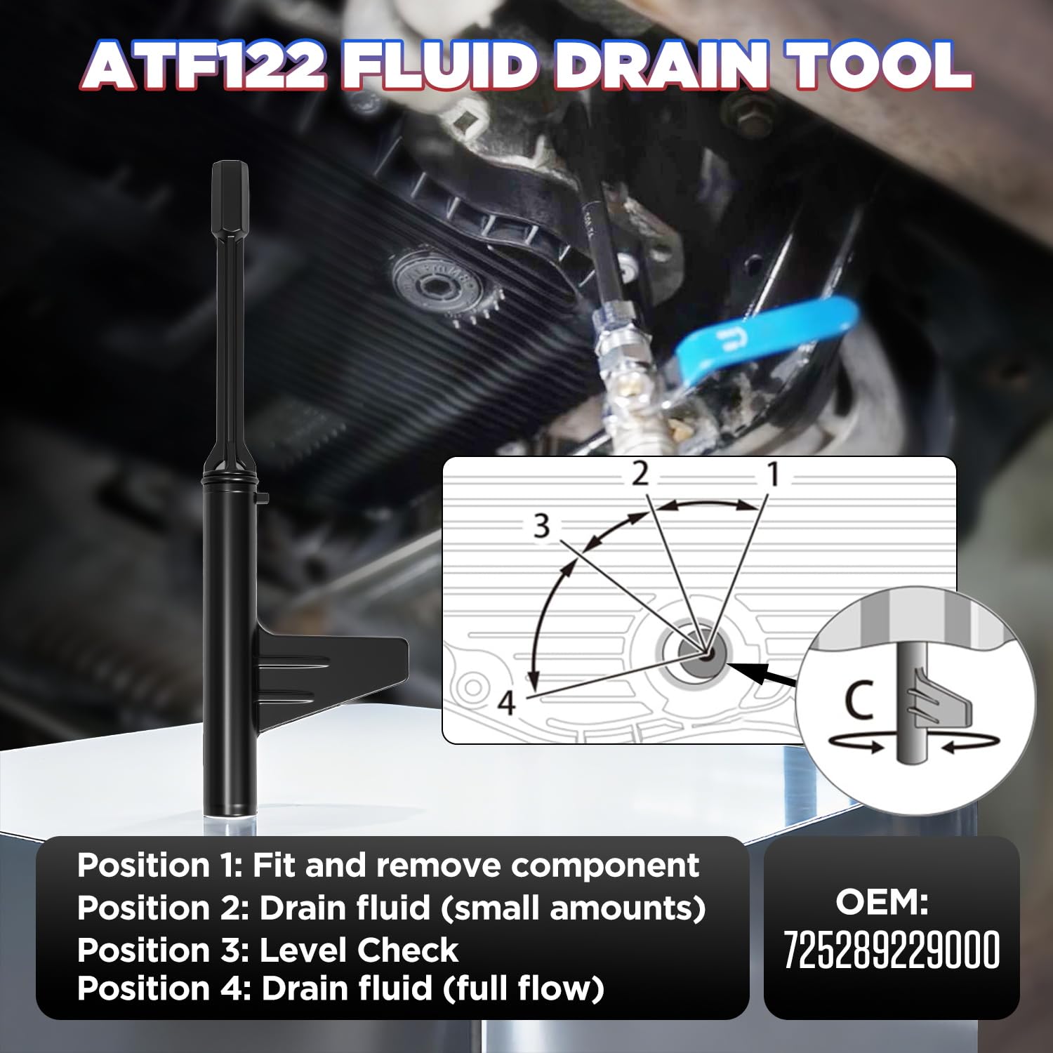 APOWFIX mercedes-722-9 ATF109 adapter for Mercedes transmissions.