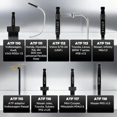 APOWFIX organized case with numbered adapters speeds quick selection by vehicle brand.
