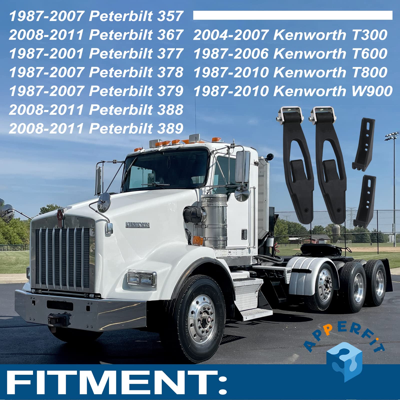 APPERFiT catch bracket kit included keeps the latch aligned and easy to inspect.