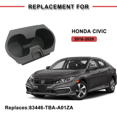 APPERFiT Civic cupholder insert showing two sizes for bottles and cups inside the console