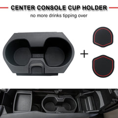 APPERFiT cupholder with red liner mat adds spill protection and easy cleanup