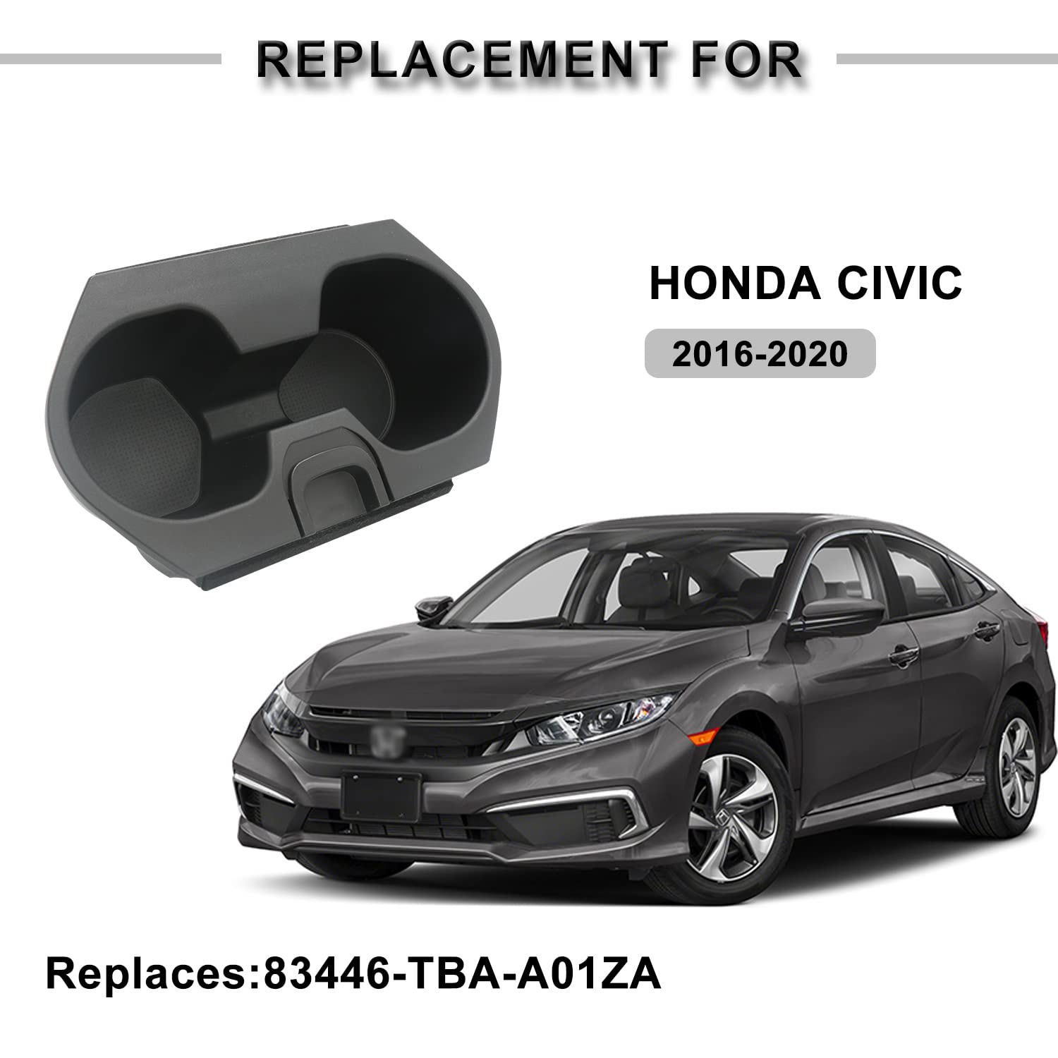 APPERFiT Civic Insight cupholder compatible for a precise, OEM-like fit.