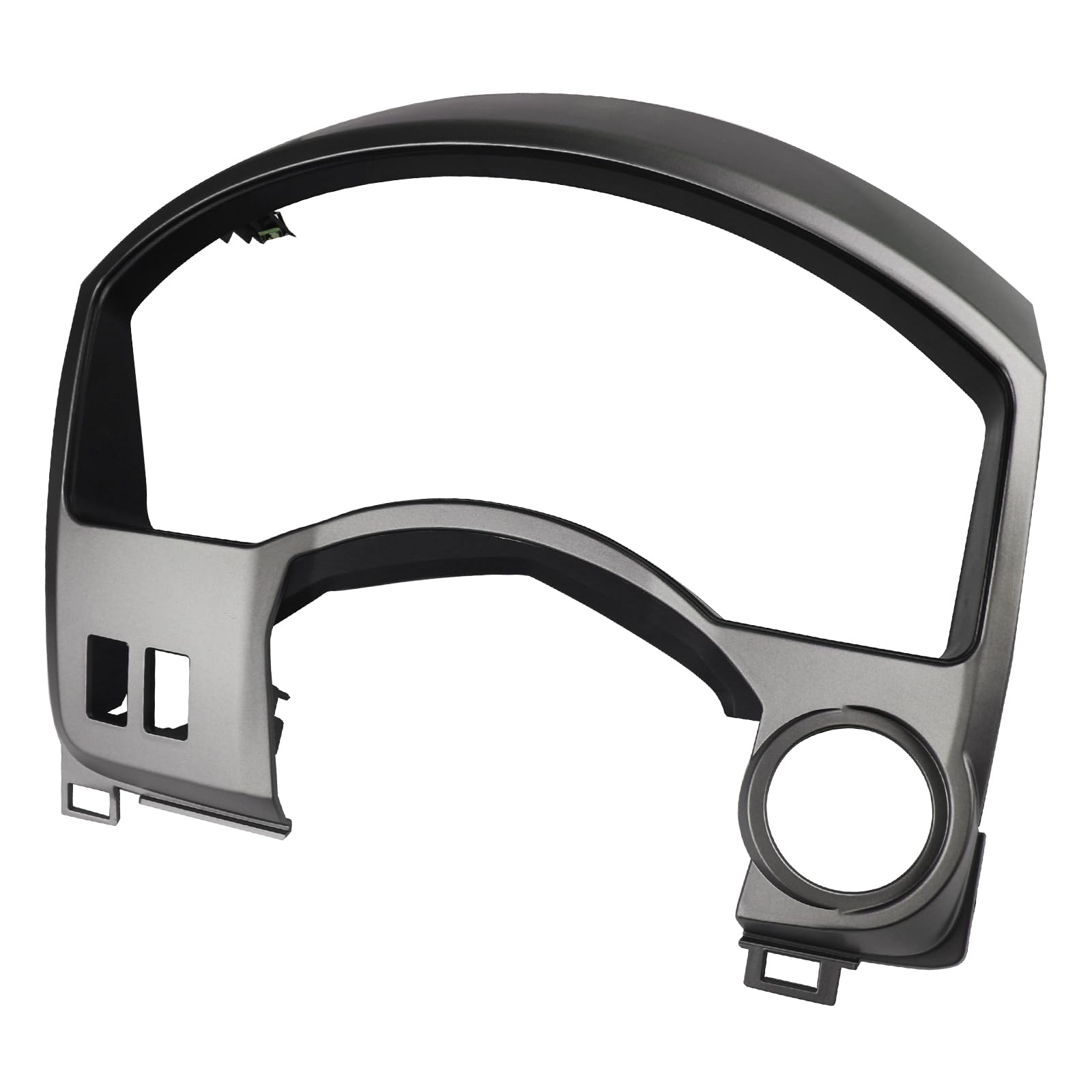 APPERFiT dash bezel for instrument cluster in silver gray, restores readability.
