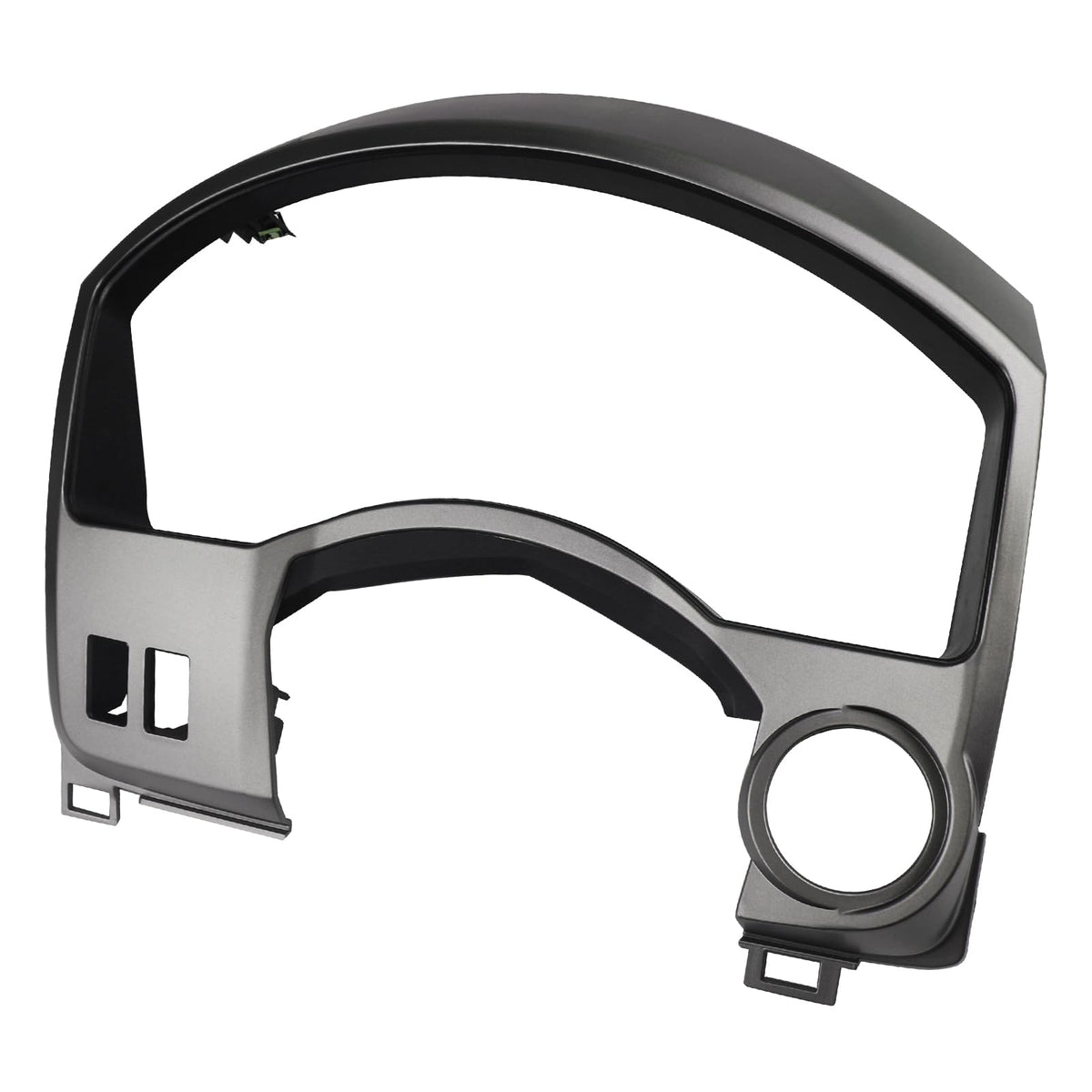 APPERFiT dash bezel for instrument cluster in silver gray, restores readability.