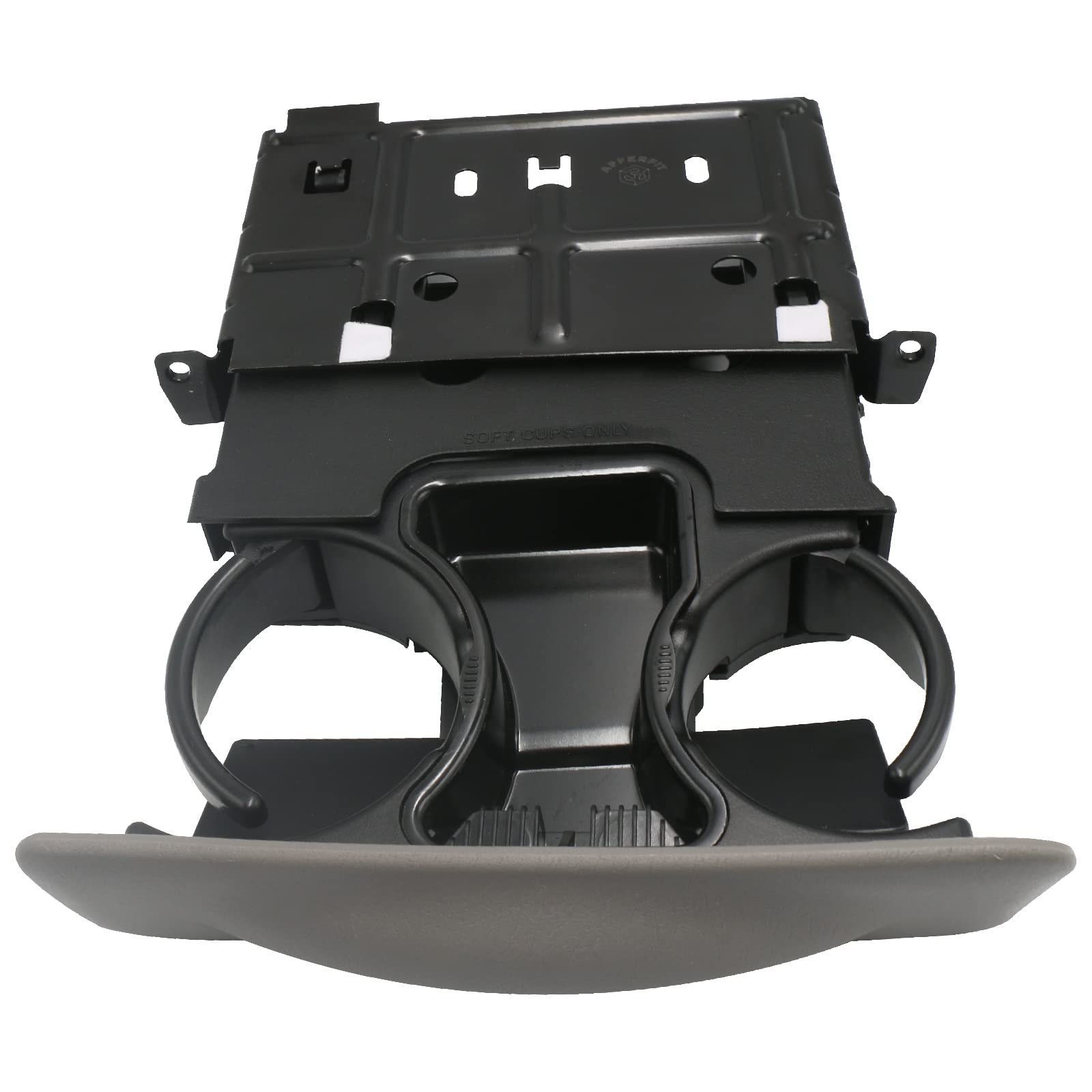 APPERFiT dash cup holder ashtray gray front view keeps beverages secure.
