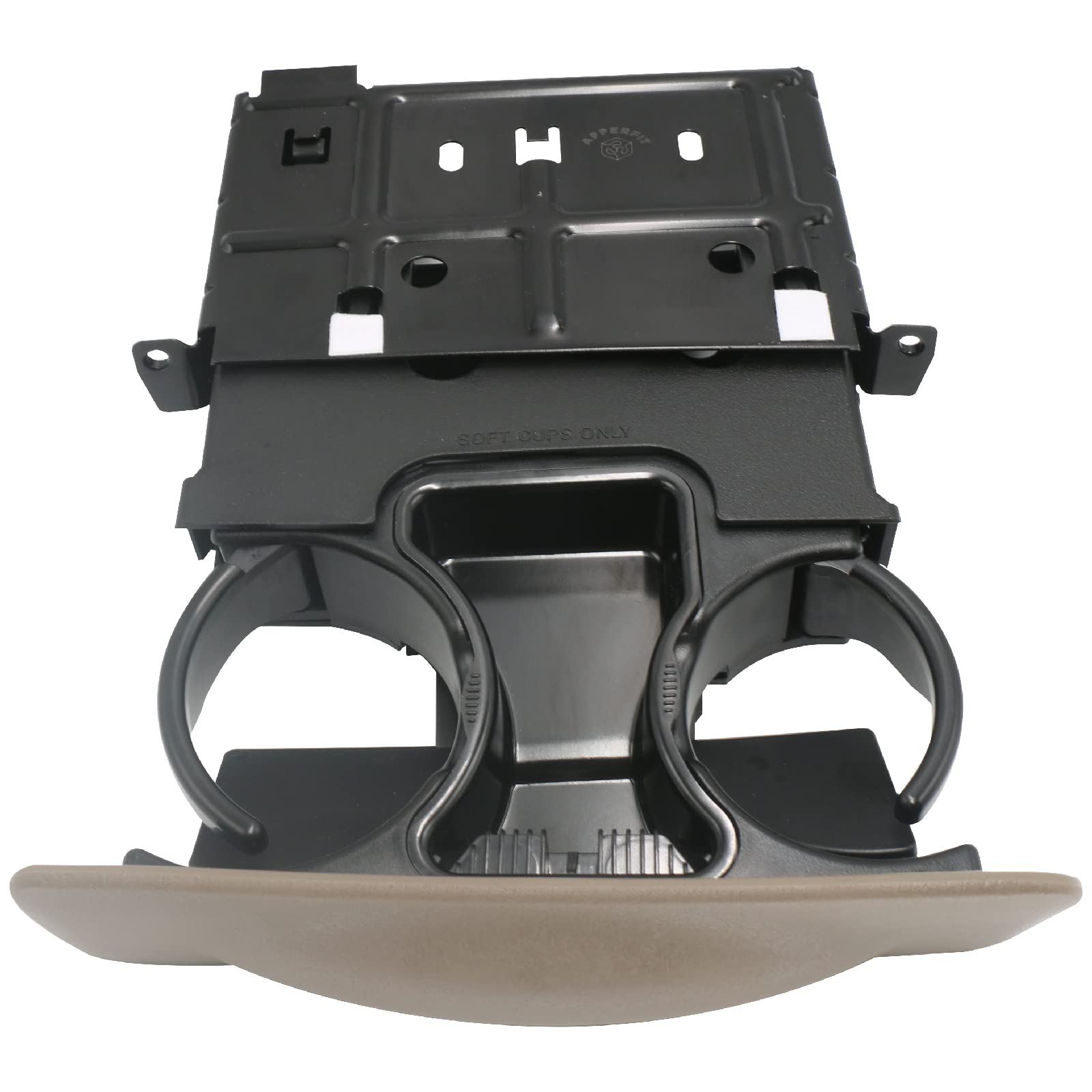 APPERFiT dash cup holder with ashtray in tan to fit Ford trucks and keep beverages secure.