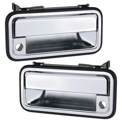 APPERFiT chrome exterior door handle for driver side with durable all-metal construction.