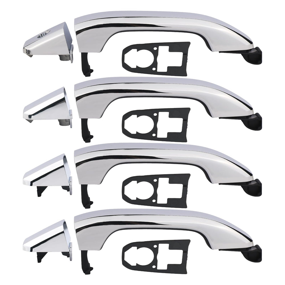 APPERFiT chrome door handle end caps for complete exterior kit and edge protection.