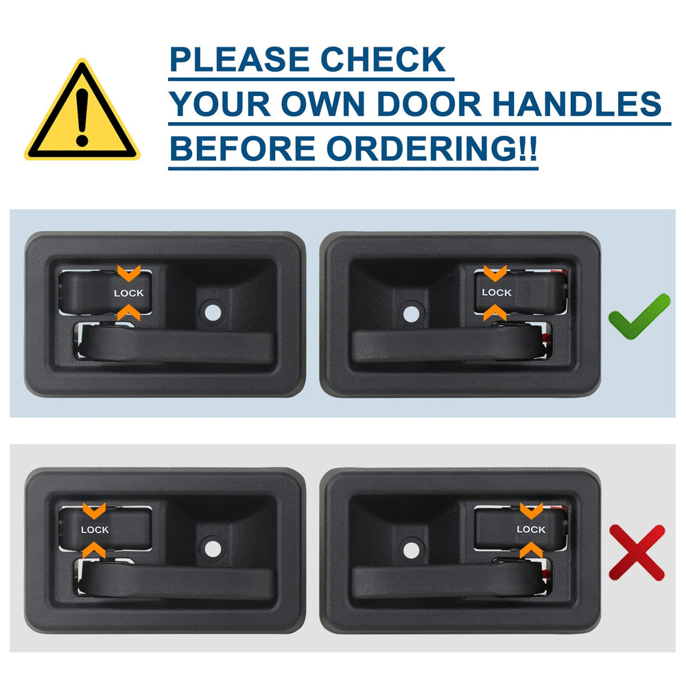 APPERFiT door handle kit includes exterior and interior handles and pins.