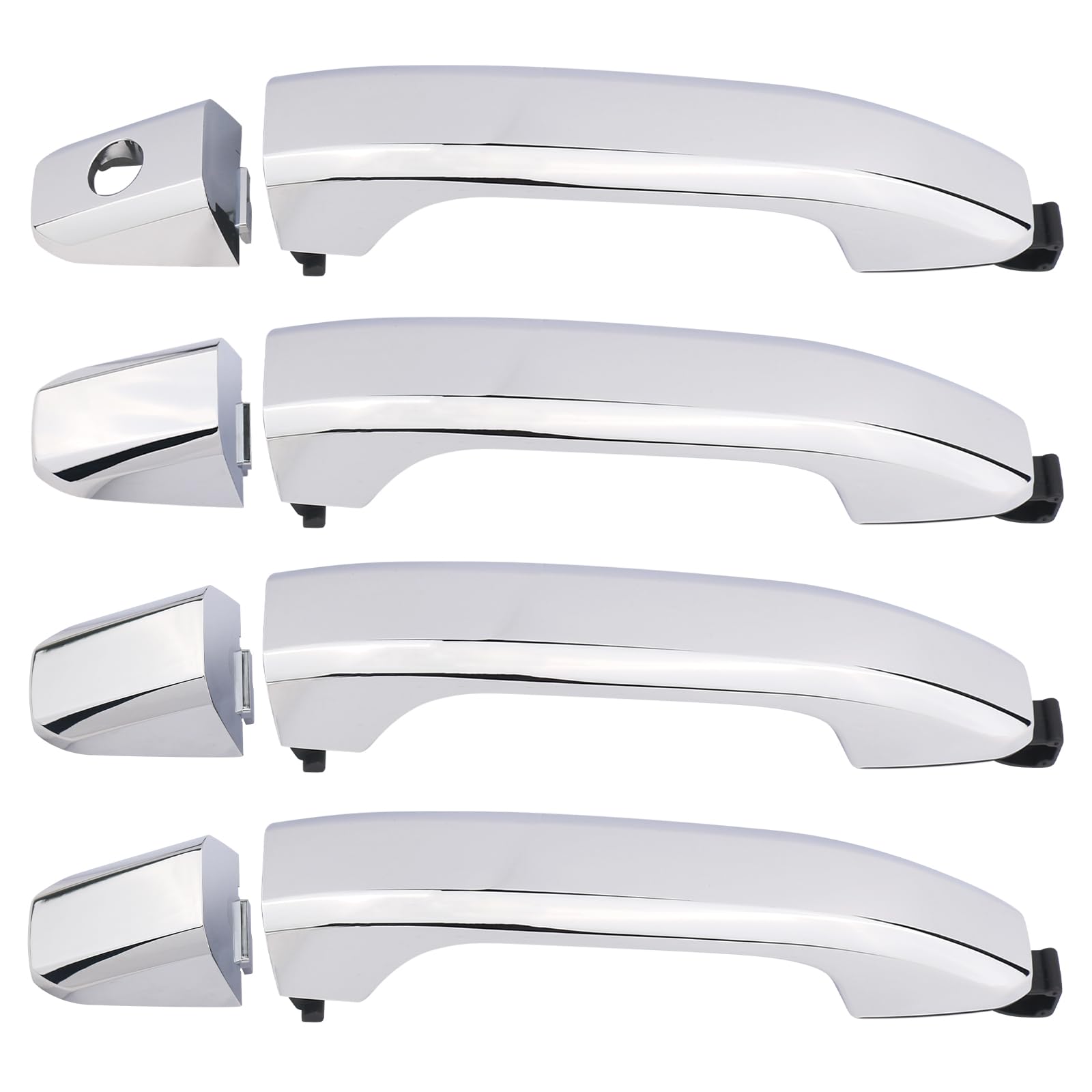 APPERFiT exterior chrome door handle, front-left, with precise fit and durable finish.