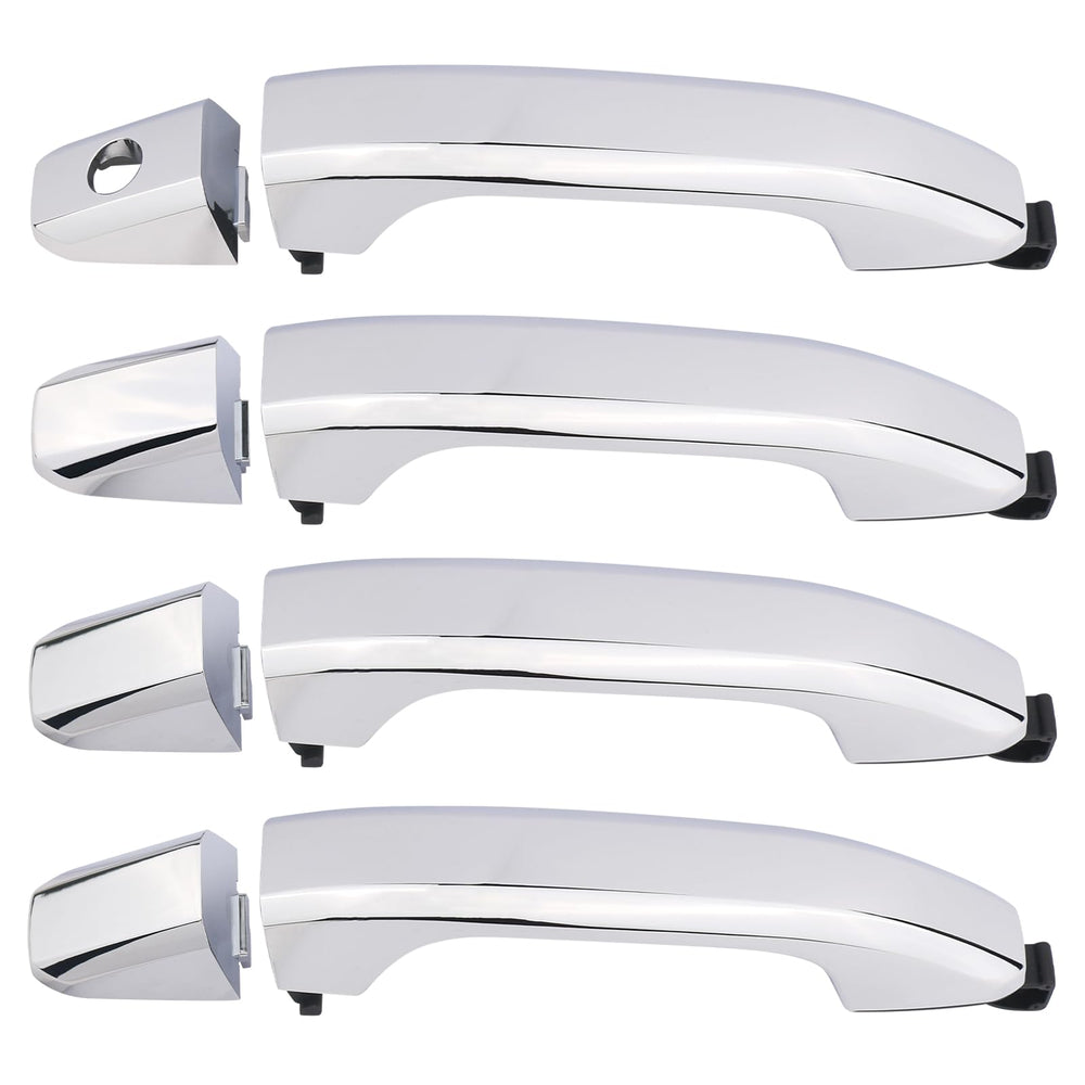 APPERFiT exterior chrome door handle, front-left, with precise fit and durable finish.