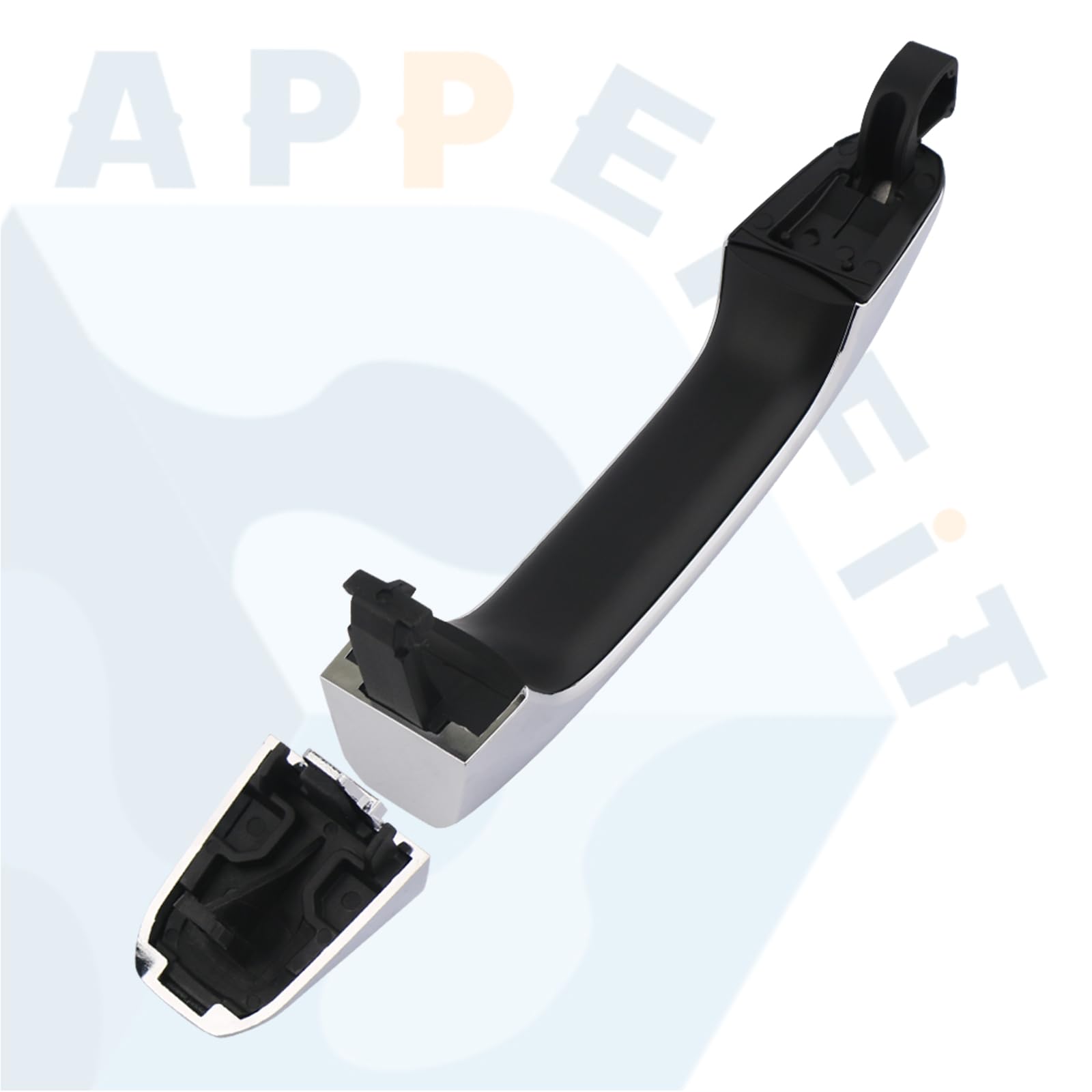 APPERFiT exterior door handle chrome for rear right side, restores smooth operation.