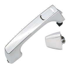 APPERFiT chrome exterior door handle with end cap for front-left Hummer H3, durable finish