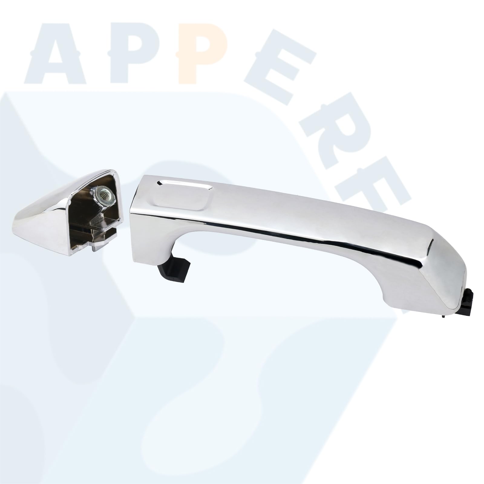 APPERFiT chrome exterior door handle with end cap for front-right Hummer H3, smooth operation