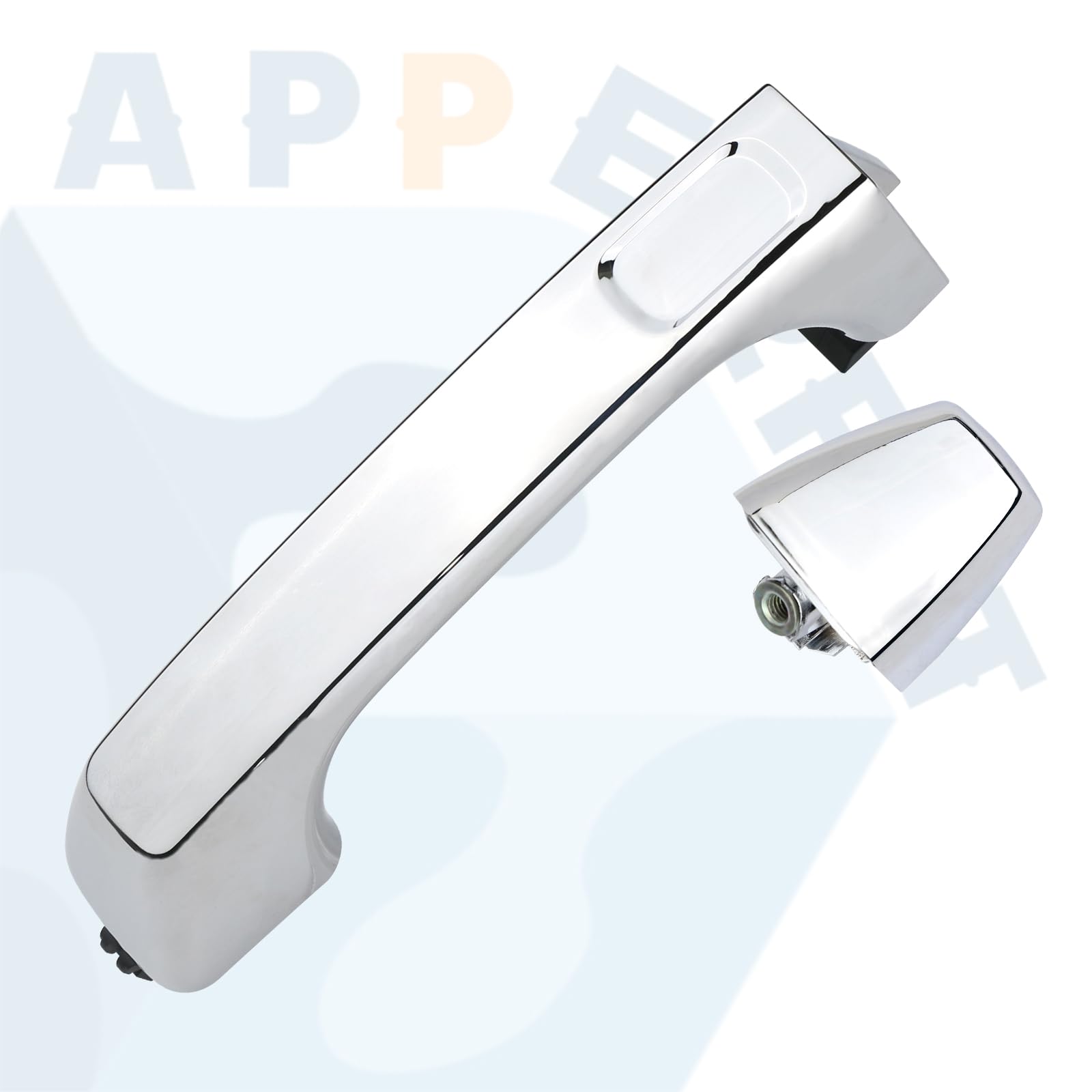 APPERFiT chrome exterior door handle with end cap for rear-right Hummer H3, chrome finish restores style
