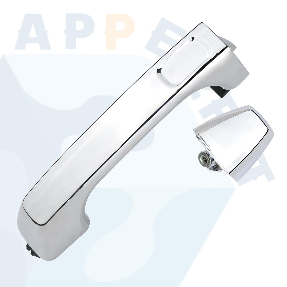 APPERFiT chrome exterior door handle with end cap for rear-right Hummer H3, chrome finish restores style
