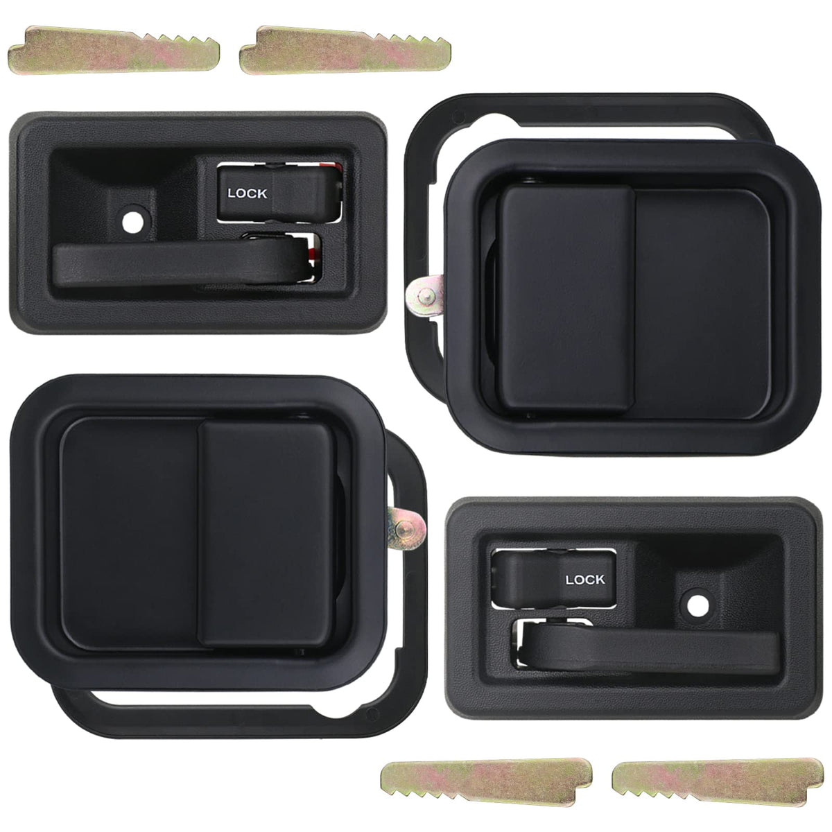 APPERFiT exterior door handle for Jeep Wrangler provides OEM-like fit and durable finish.