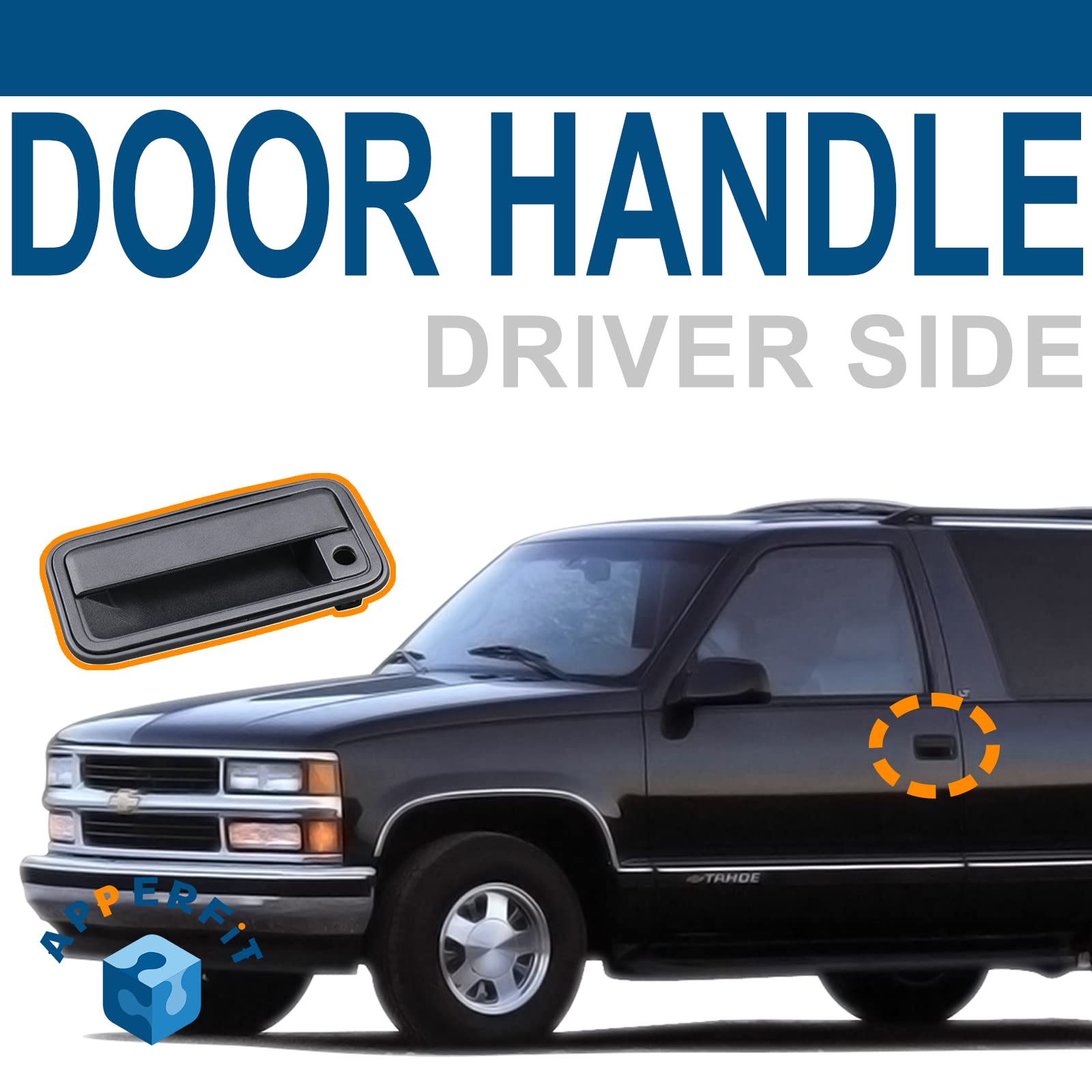 APPERFiT exterior driver-side handle for Chevrolet C3500, sturdy exterior upgrade