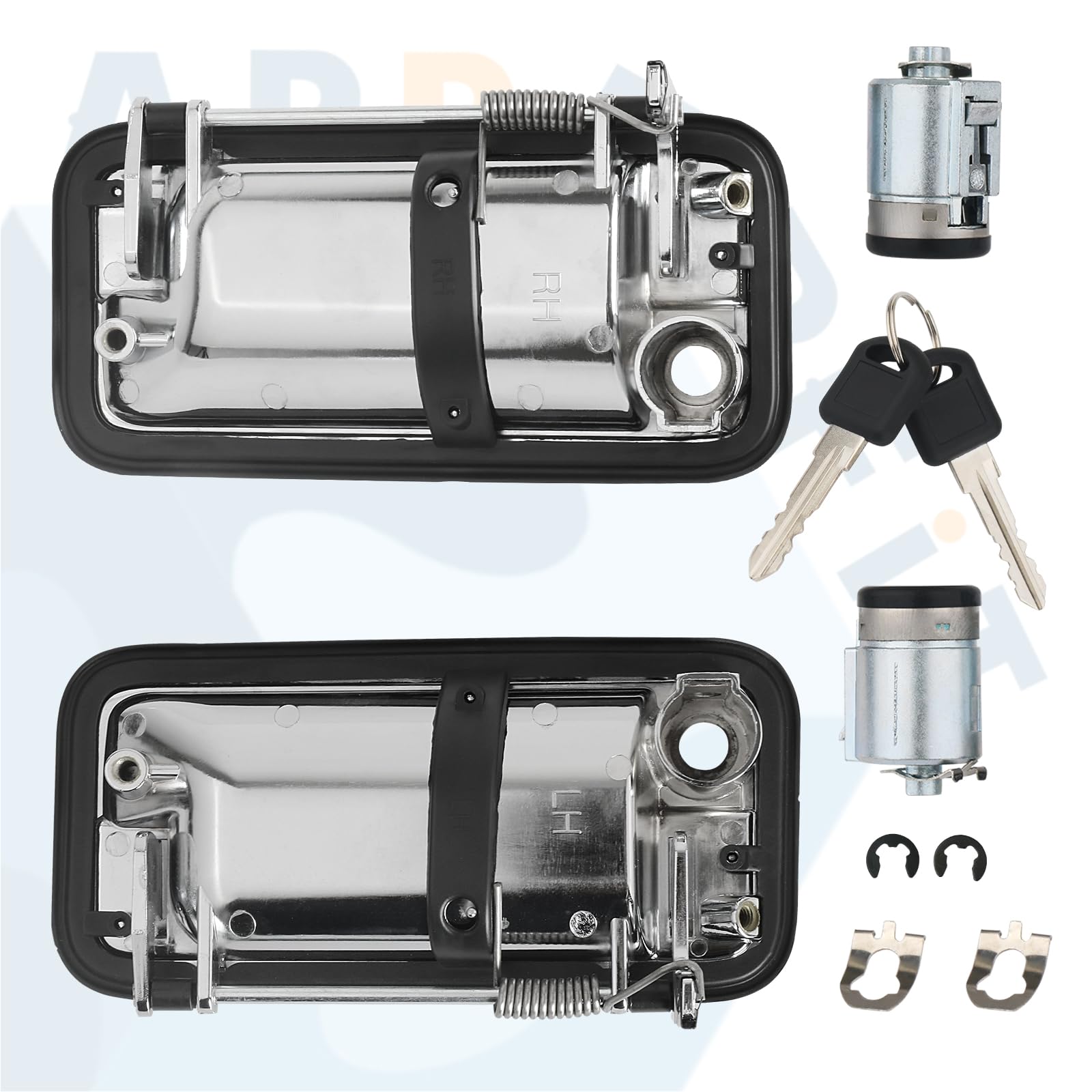 APPERFiT exterior door handle front-right with key lock for reliable entry and security.