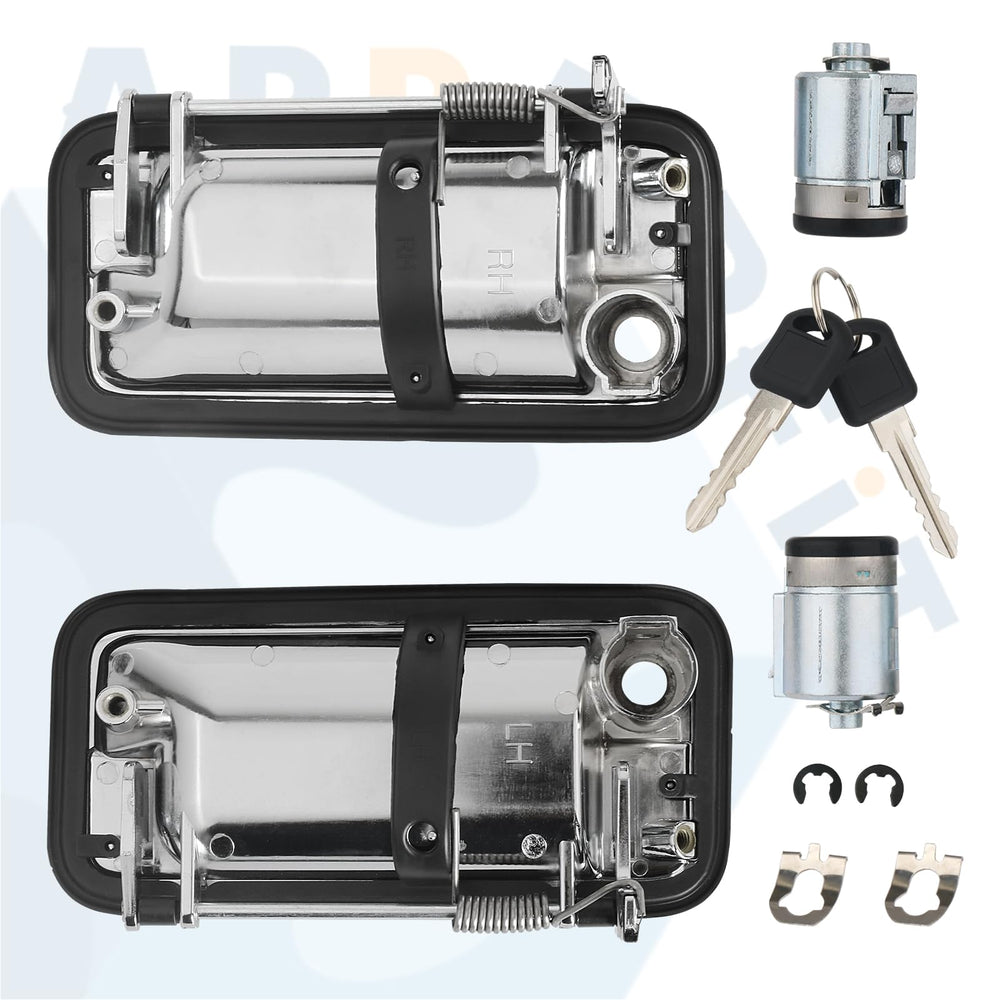 APPERFiT exterior door handle front-right with key lock for reliable entry and security.