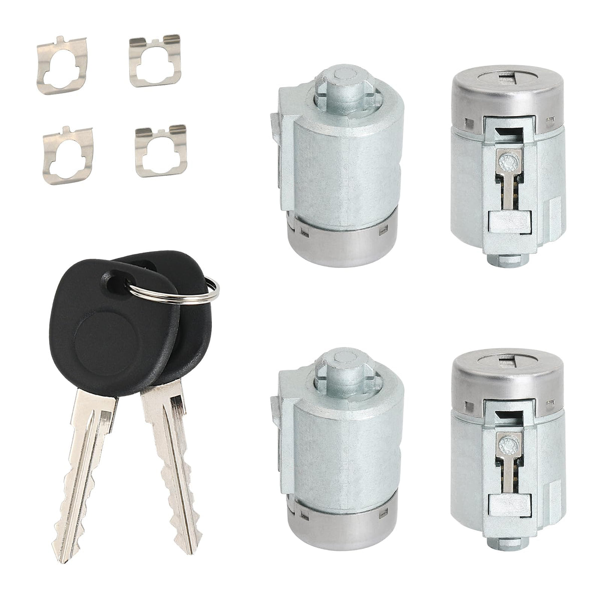 APPERFiT exterior door handle lock cylinders four-piece kit for quick replacement