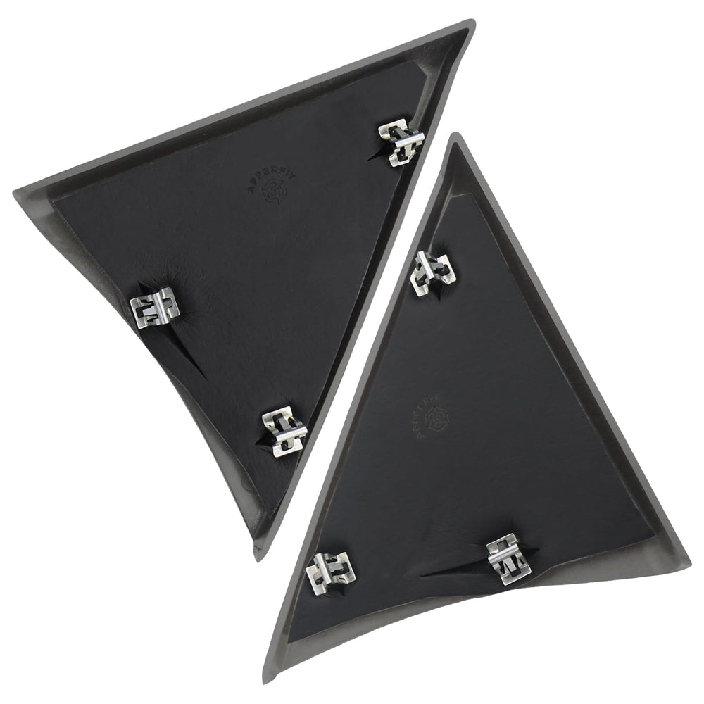 APPERFiT front door upper trim panel gray closeup, durable finish and precise edges.