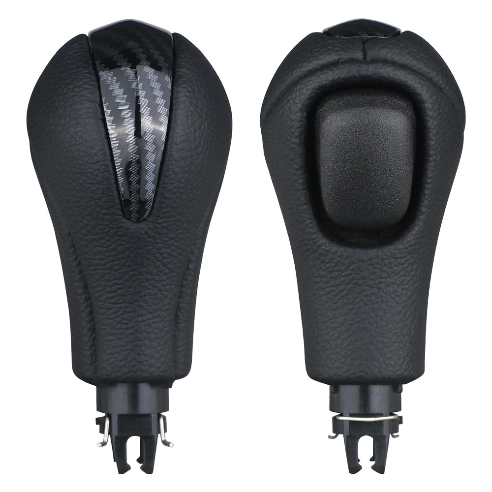 APPERFiT gear shift knob side view highlights black carbon fiber finish