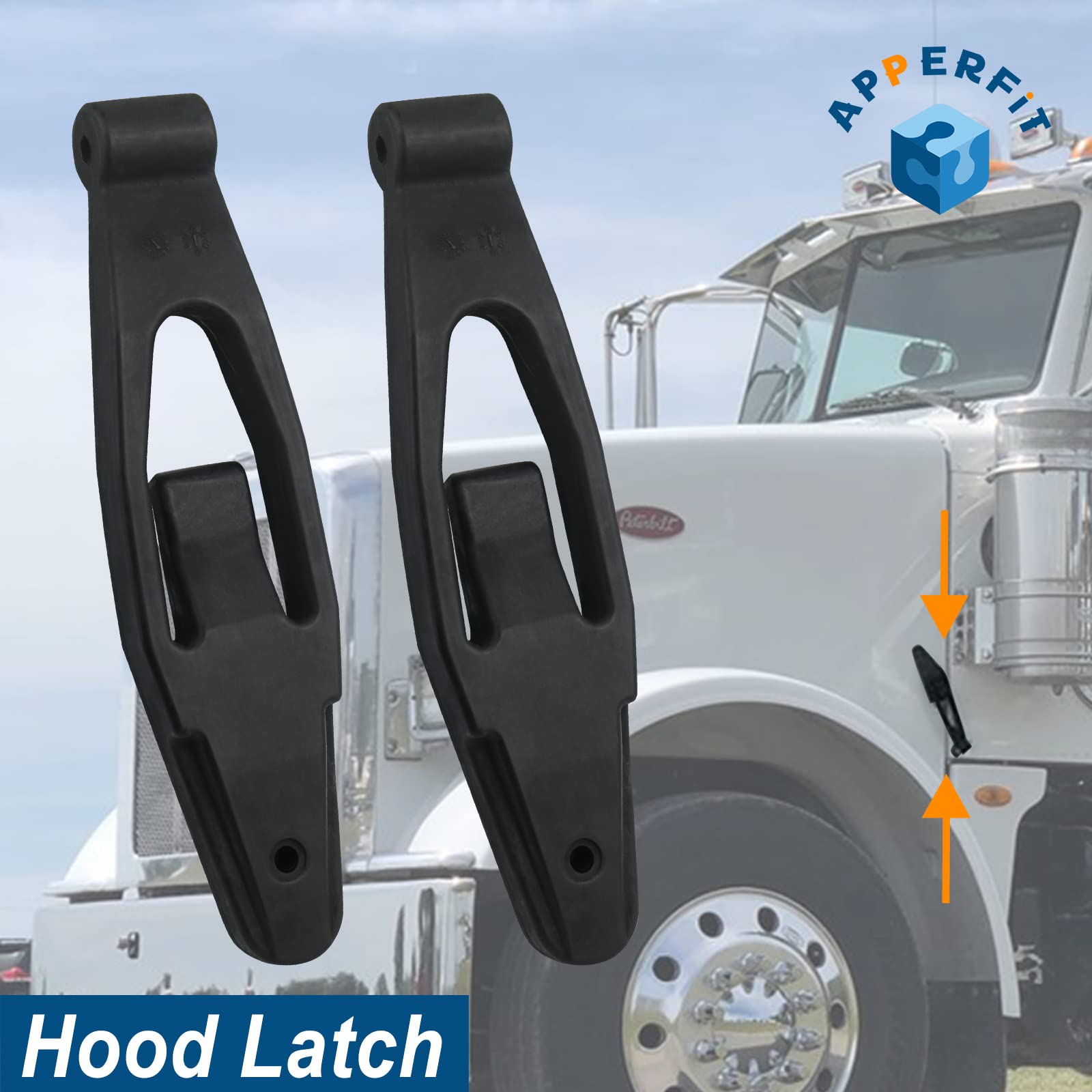 APPERFiT compatible latch base for Kenworth and Peterbilt models supports reliable maintenance