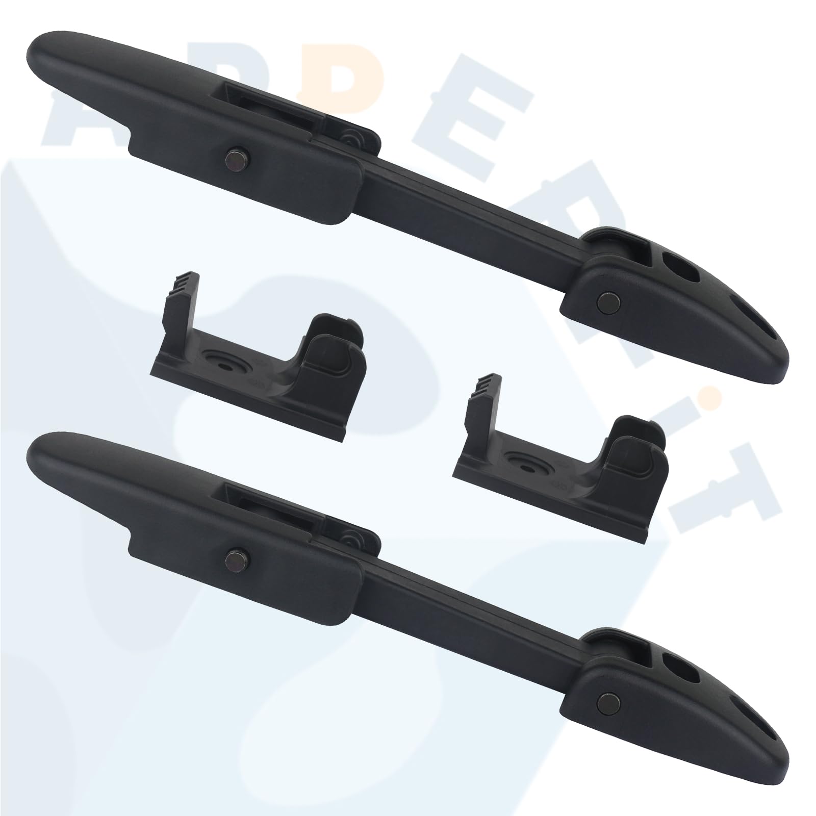 Packaged kit includes rubber lock and latch brackets for quick replacement.