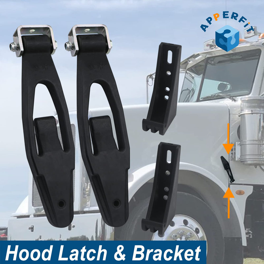 APPERFiT hood latch strap side-mount kit supports reliable operation during long hauls.